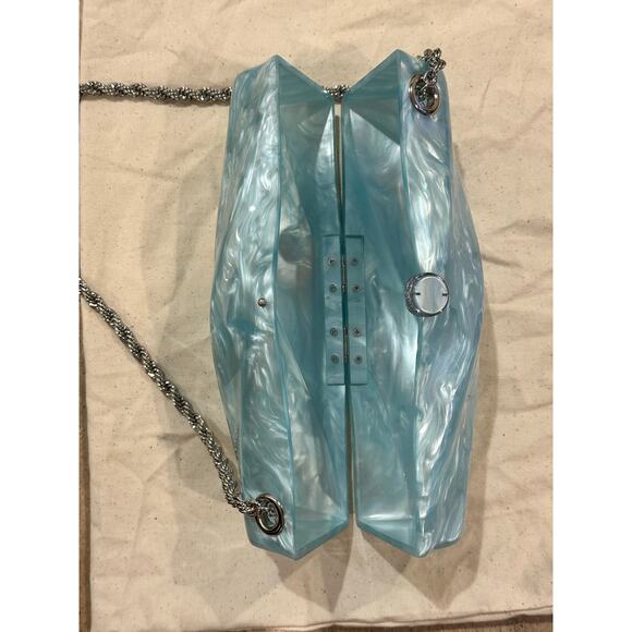 NEW Cult Gaia Juliet Shoulder Bag in Hydrangea Blue - Picture 10 of 10